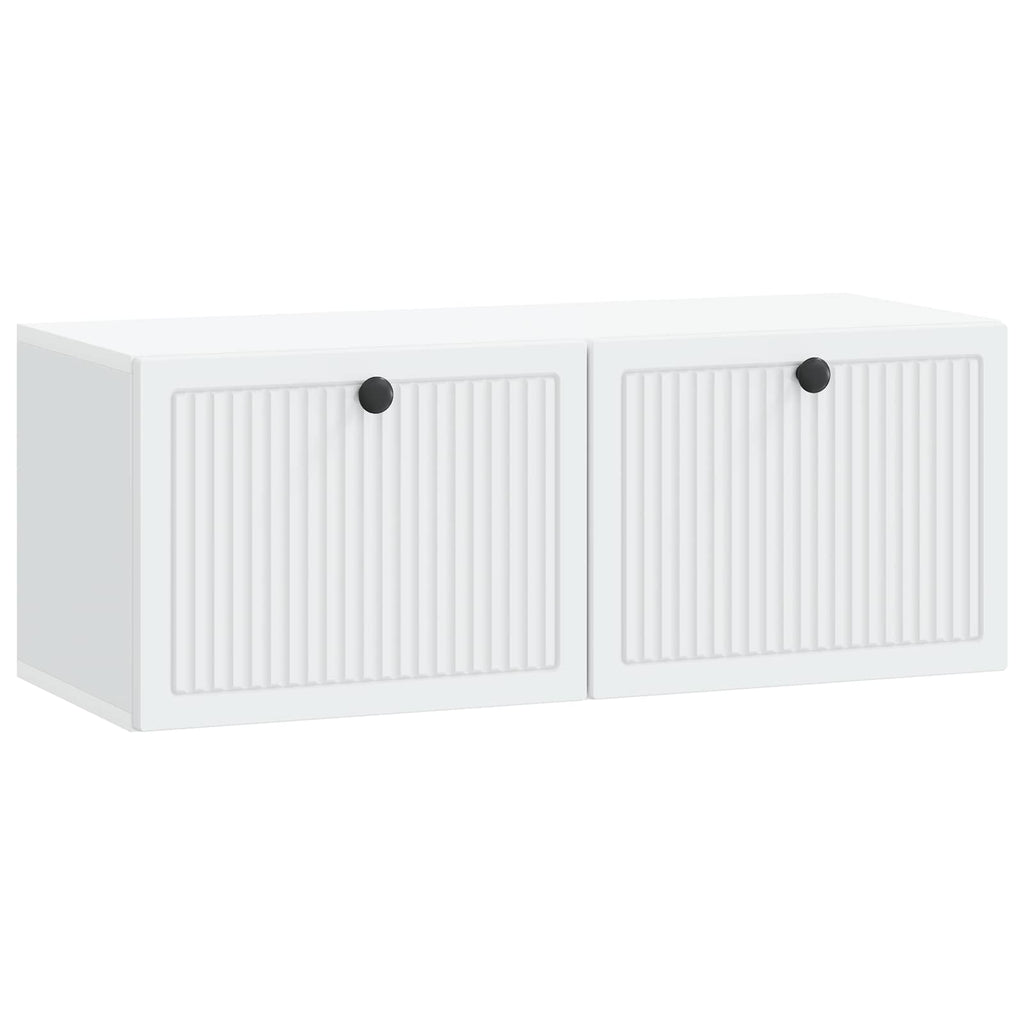 vidaXL Szafka RTV montowana na ścianie Biały 78,5 x 31 x 30 cm