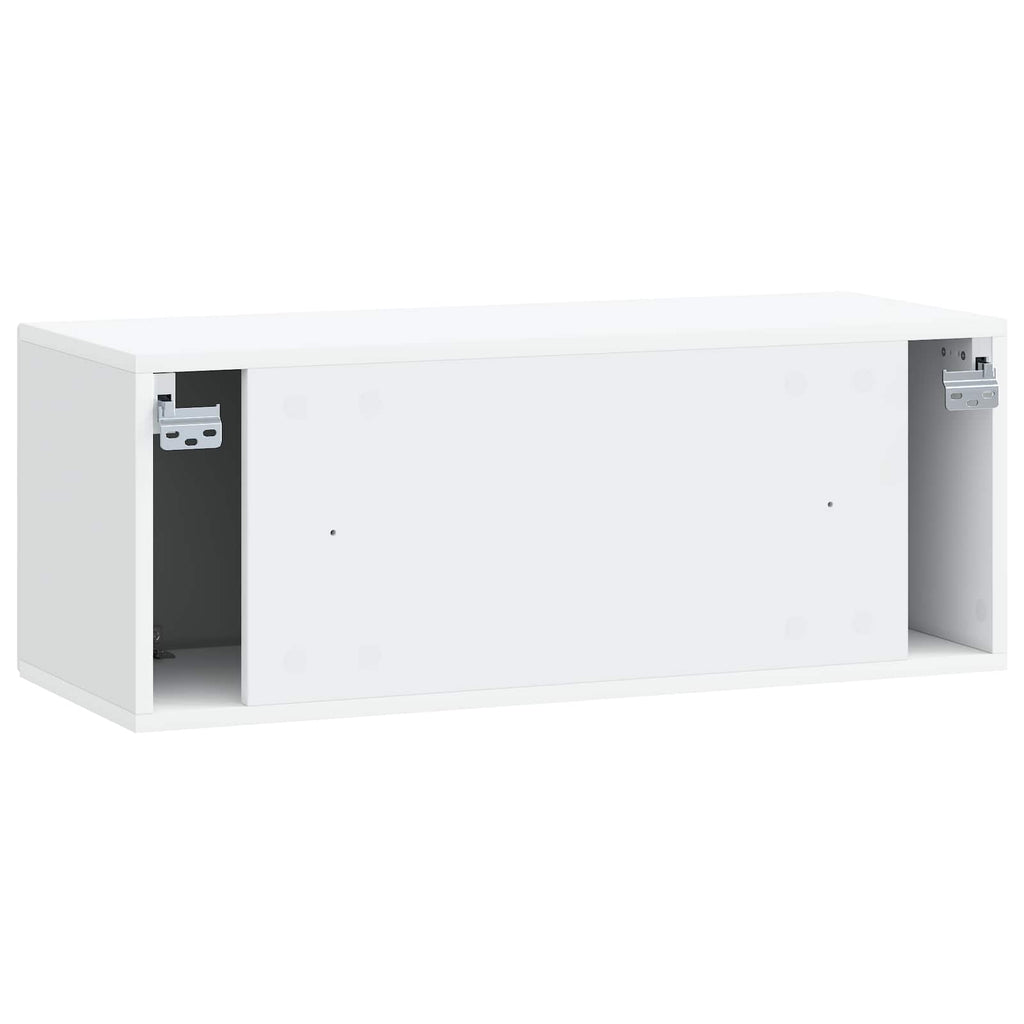 vidaXL Szafka RTV montowana na ścianie Biały 78,5 x 31 x 30 cm