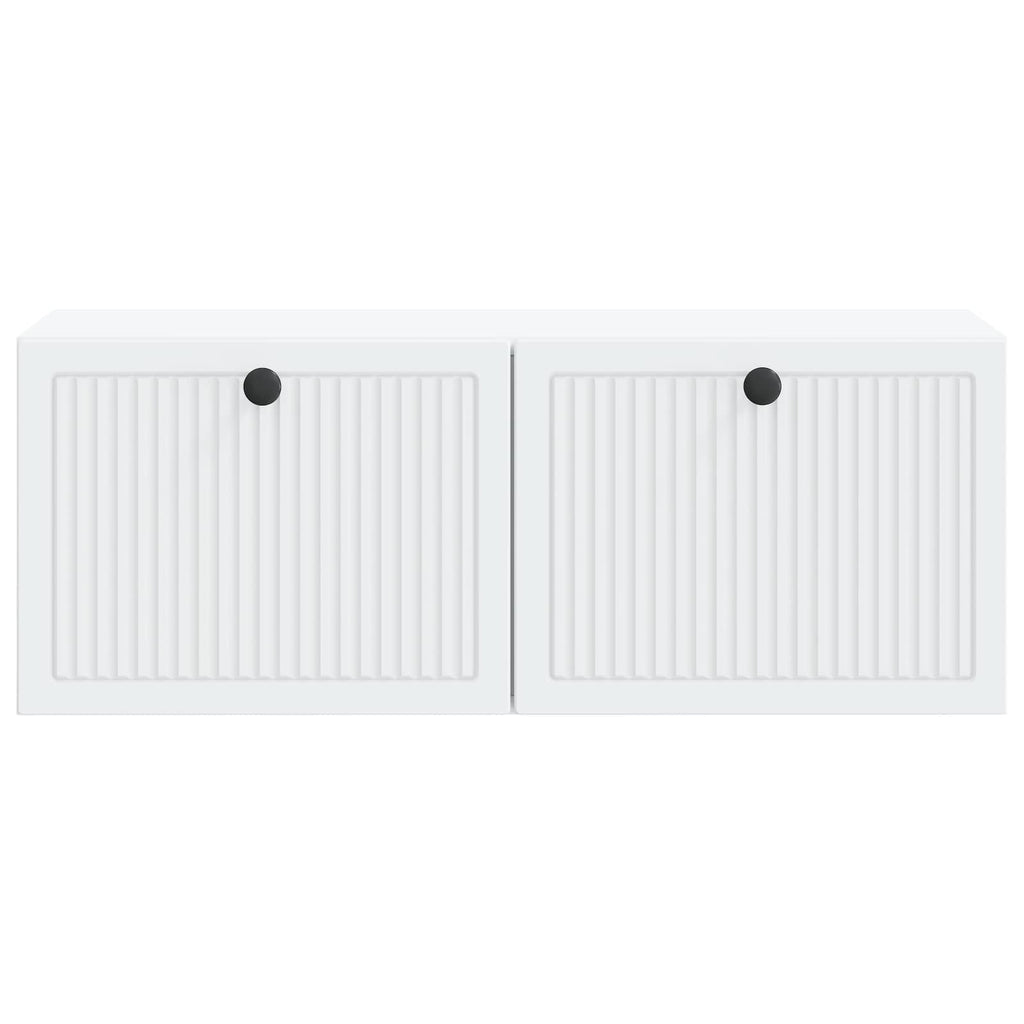 vidaXL Szafka RTV montowana na ścianie Biały 78,5 x 31 x 30 cm