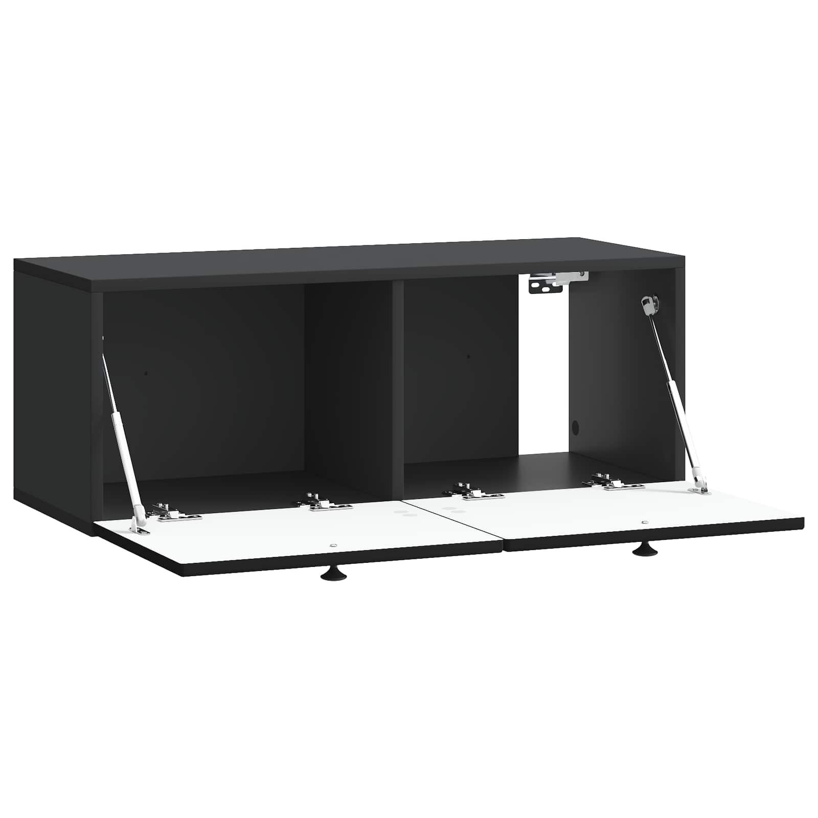 vidaXL Szafka RTV montowana na ścianie Czarny 78,5 x 31 x 30 cm