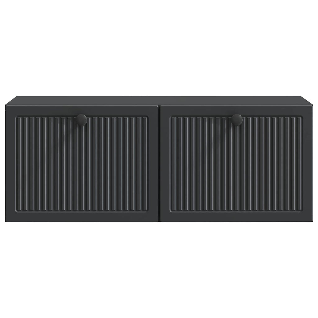 vidaXL Szafka RTV montowana na ścianie Czarny 78,5 x 31 x 30 cm