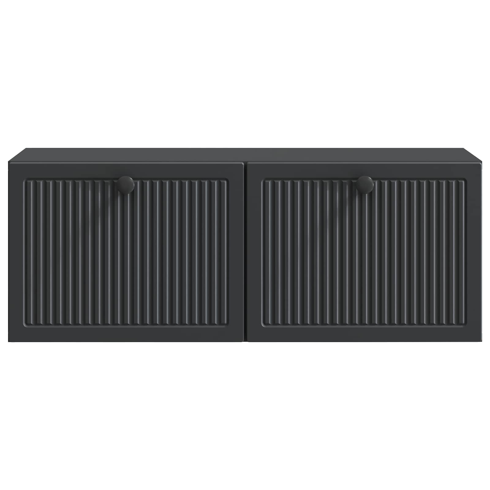 vidaXL Szafka RTV montowana na ścianie Czarny 78,5 x 31 x 30 cm