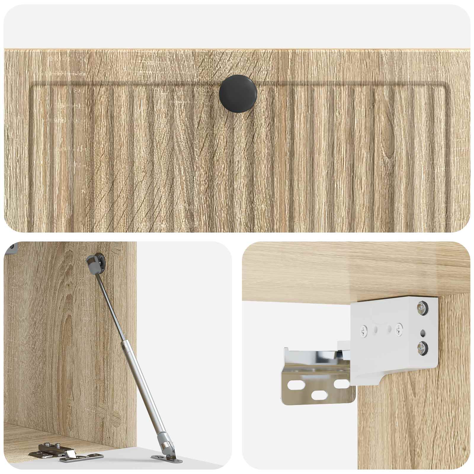 vidaXL Szafka RTV montowana na ścianie dąb Sonoma 78,5 x 31 x 30 cm