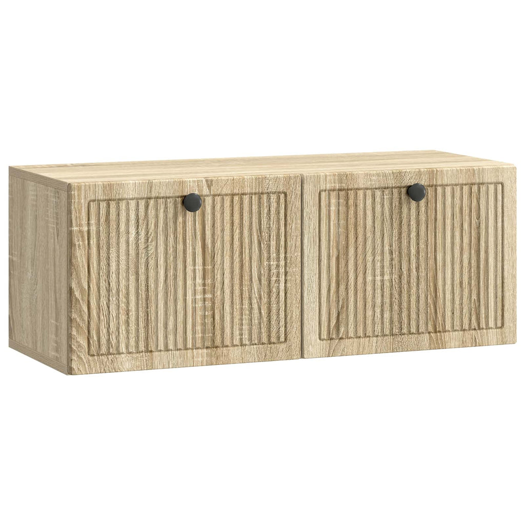 vidaXL Szafka RTV montowana na ścianie dąb Sonoma 78,5 x 31 x 30 cm