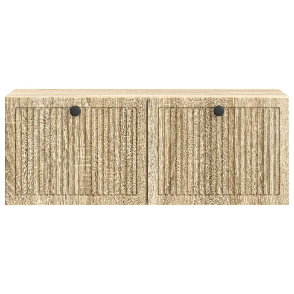 vidaXL Szafka RTV montowana na ścianie dąb Sonoma 78,5 x 31 x 30 cm