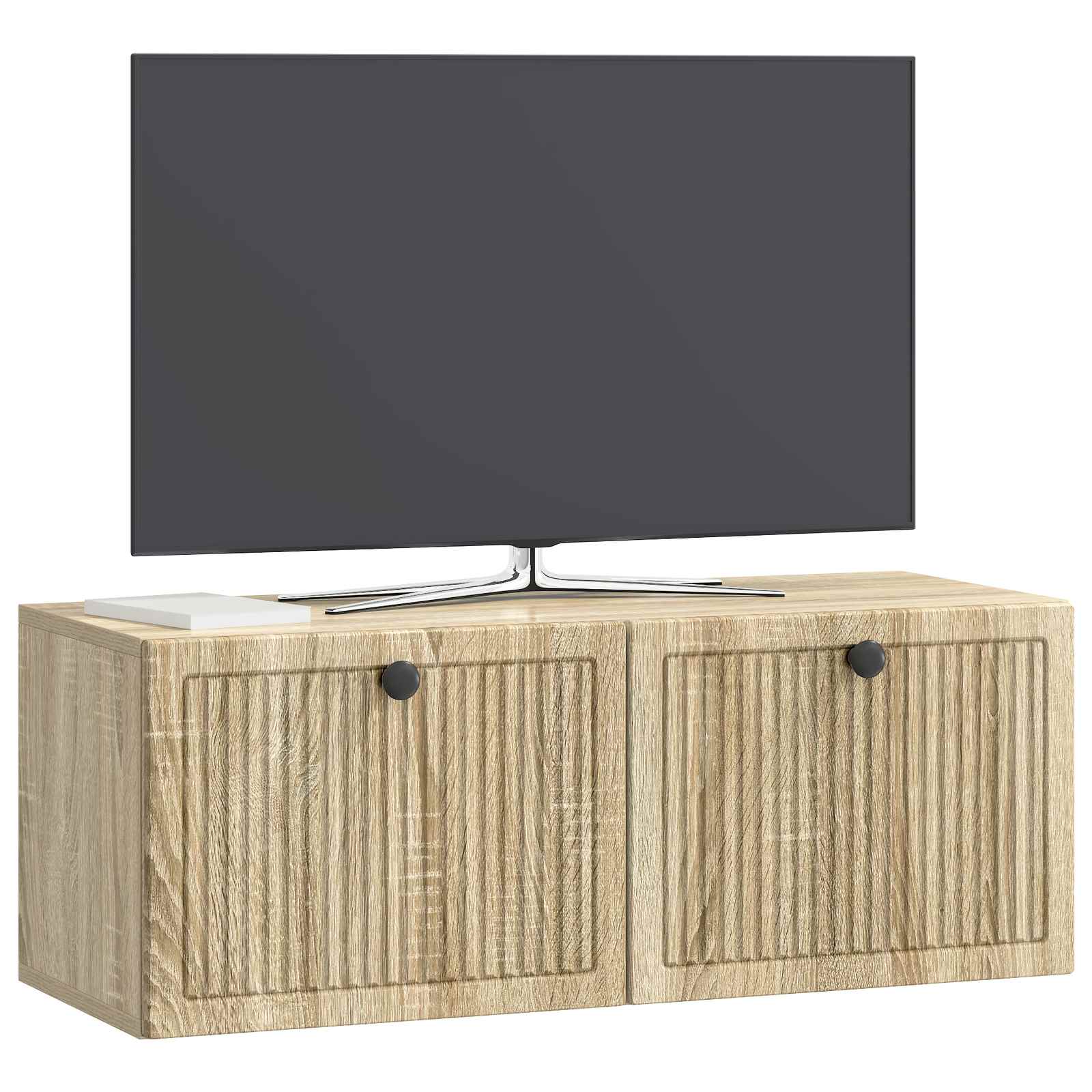 vidaXL Szafka RTV montowana na ścianie dąb Sonoma 78,5 x 31 x 30 cm