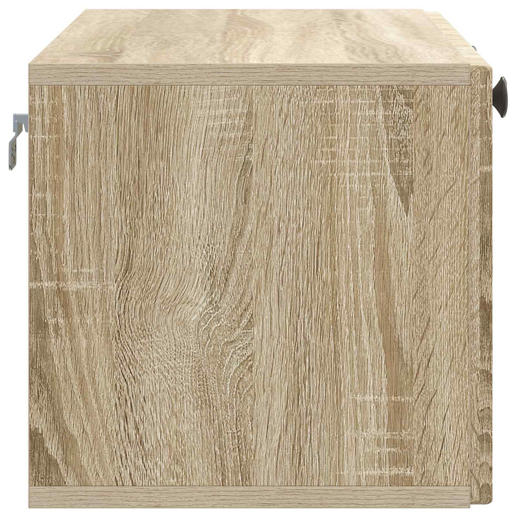 vidaXL Szafka RTV montowana na ścianie dąb Sonoma 78,5 x 31 x 30 cm