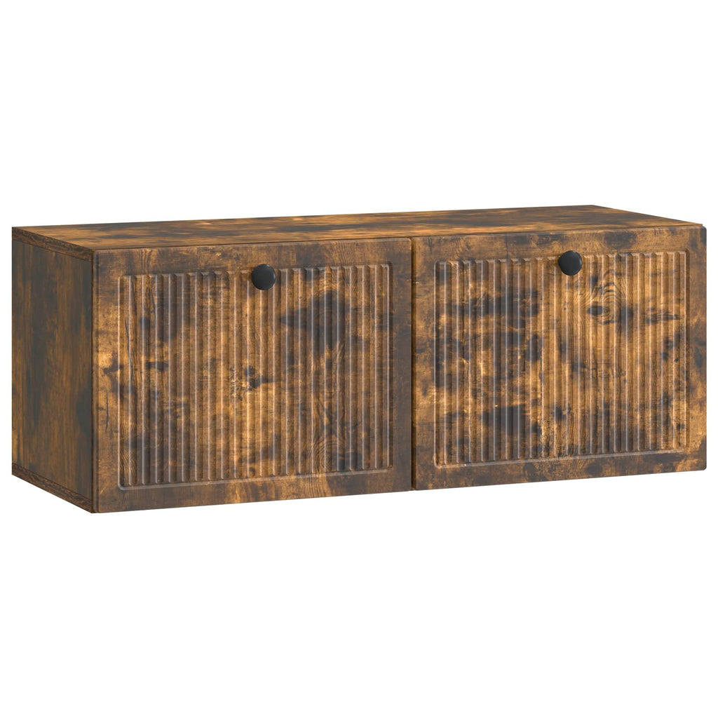vidaXL Szafka RTV montowana na ścianie Dąb wędzony 78,5 x 31 x 30 cm