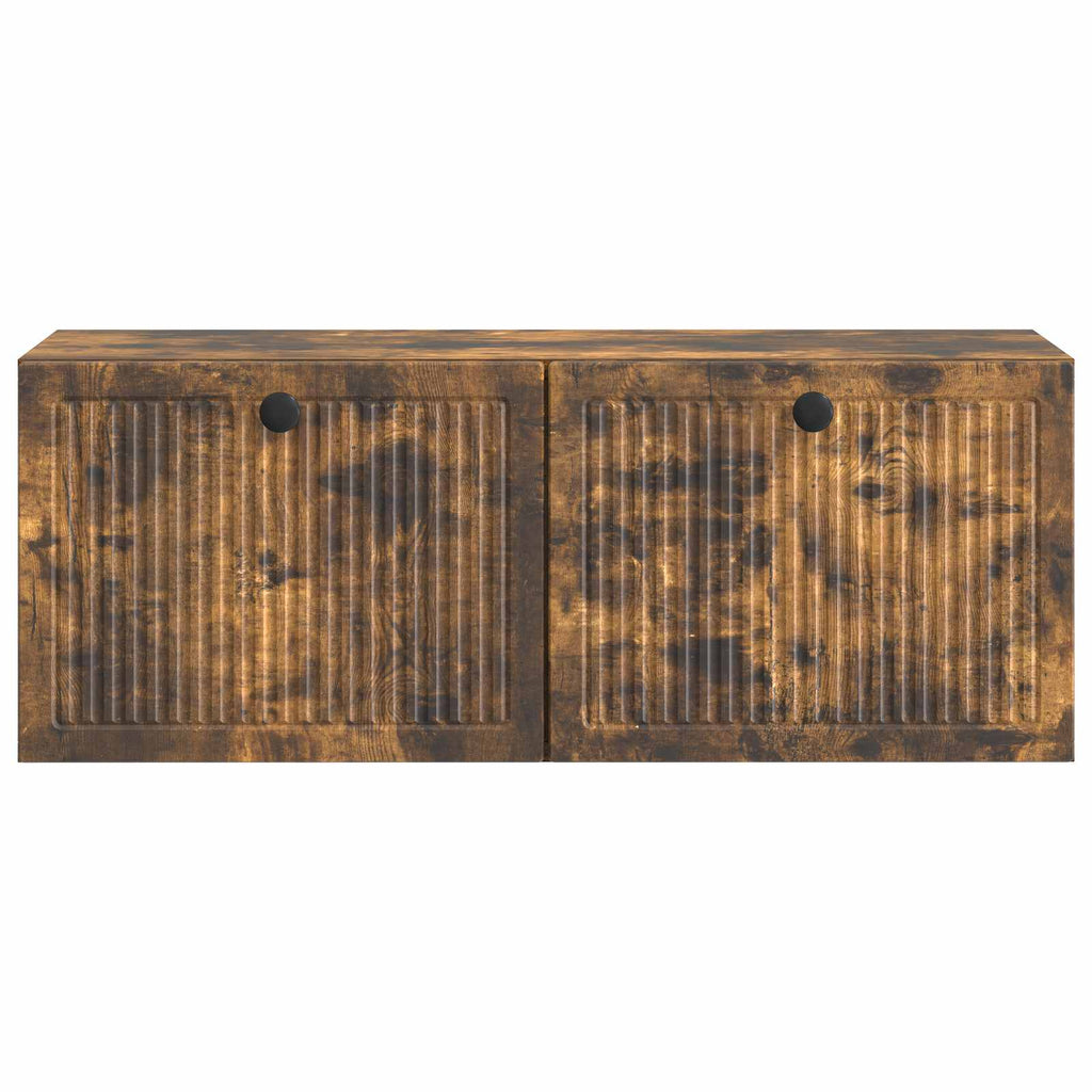 vidaXL Szafka RTV montowana na ścianie Dąb wędzony 78,5 x 31 x 30 cm