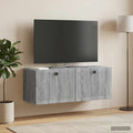 vidaXL Szafka RTV montowana na ścianie Szary Sonoma 78,5 x 31 x 30 cm