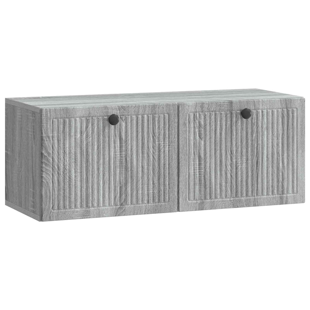 vidaXL Szafka RTV montowana na ścianie Szary Sonoma 78,5 x 31 x 30 cm