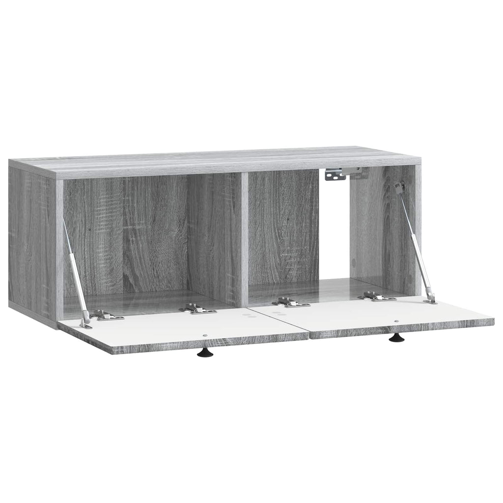 vidaXL Szafka RTV montowana na ścianie Szary Sonoma 78,5 x 31 x 30 cm