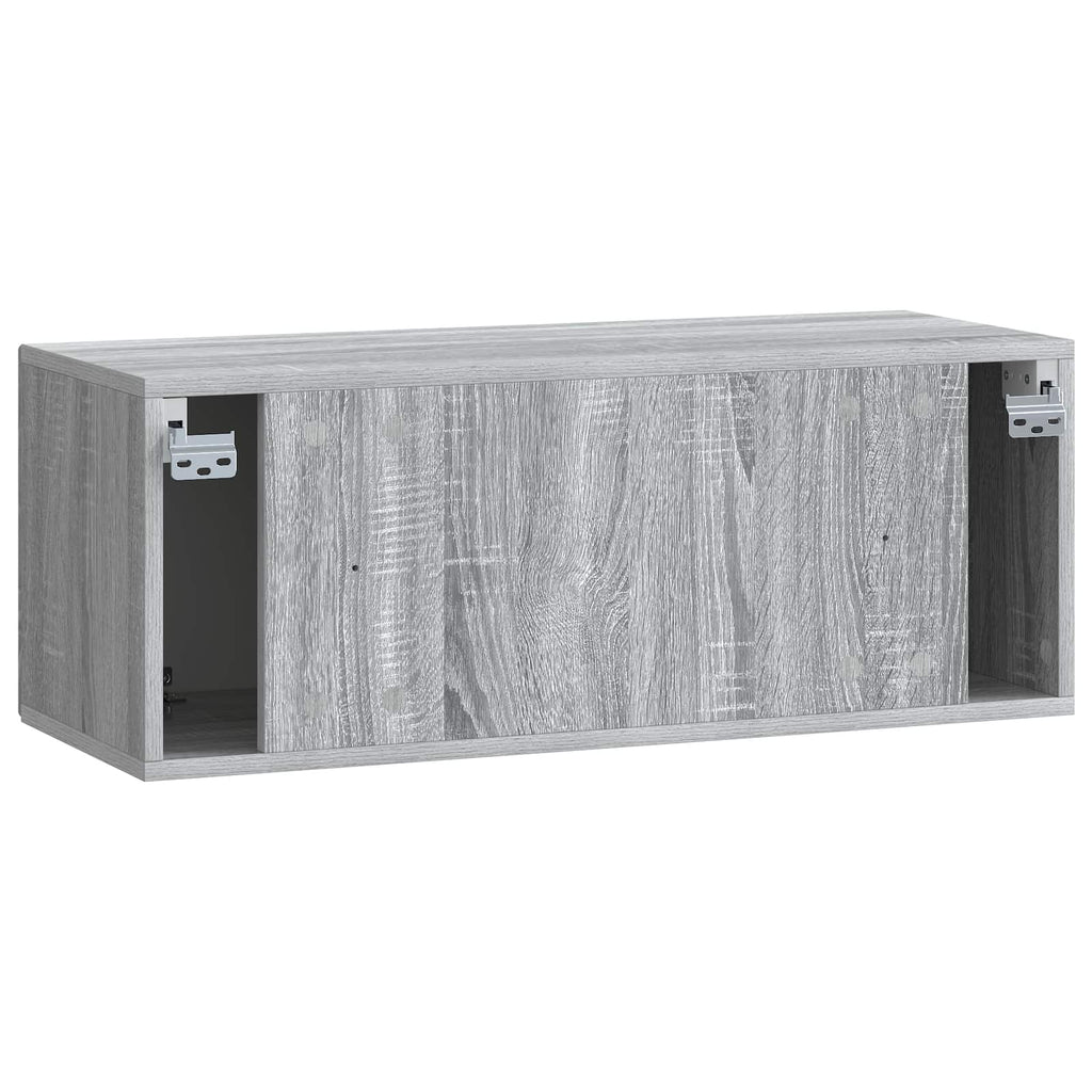 vidaXL Szafka RTV montowana na ścianie Szary Sonoma 78,5 x 31 x 30 cm