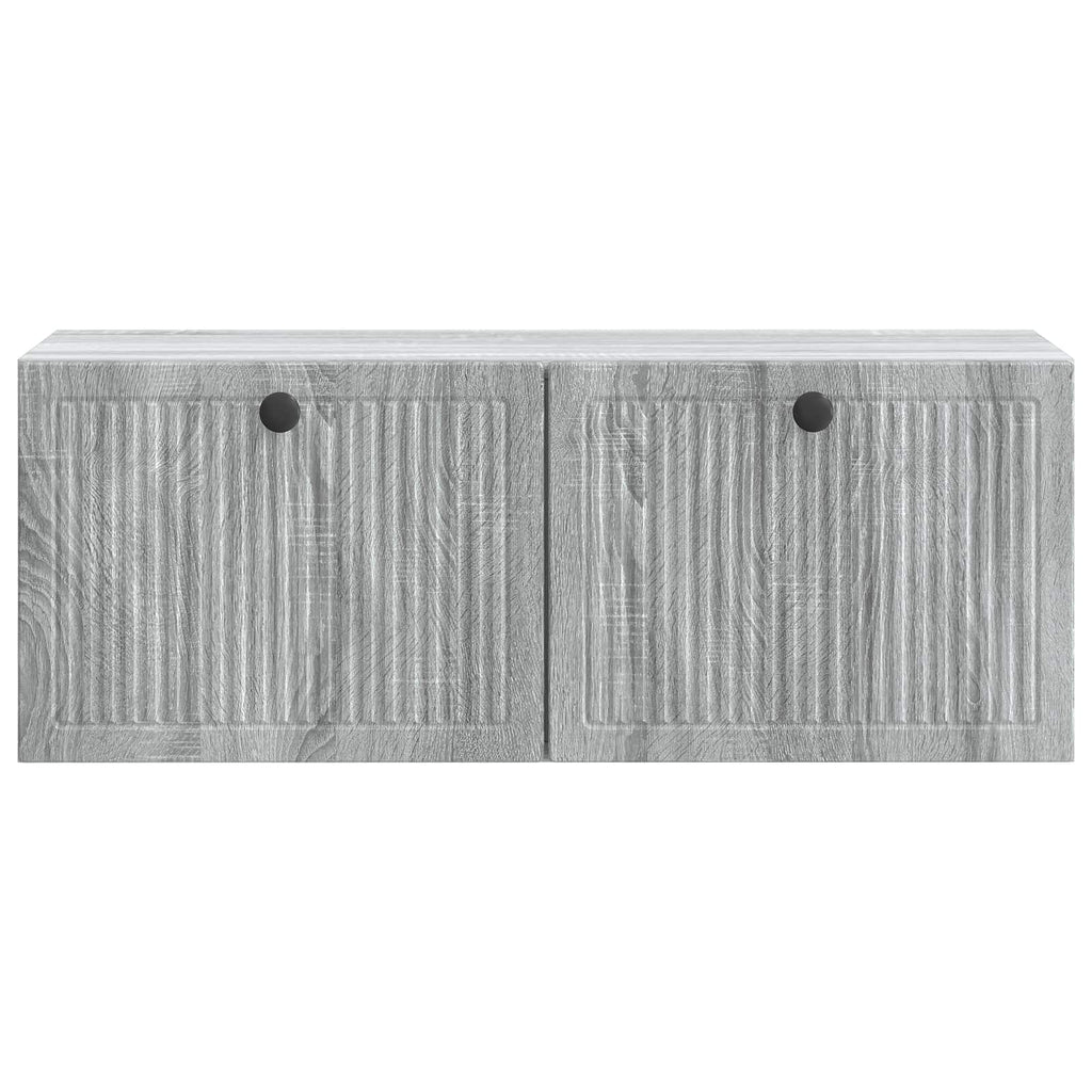 vidaXL Szafka RTV montowana na ścianie Szary Sonoma 78,5 x 31 x 30 cm