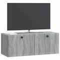 vidaXL Szafka RTV montowana na ścianie Szary Sonoma 78,5 x 31 x 30 cm