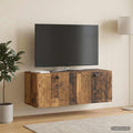 vidaXL Szafka RTV montowana na ścianie Stare drewno 78,5 x 31 x 30 cm