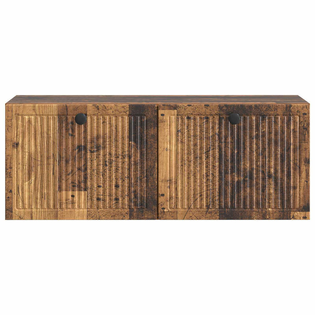vidaXL Szafka RTV montowana na ścianie Stare drewno 78,5 x 31 x 30 cm
