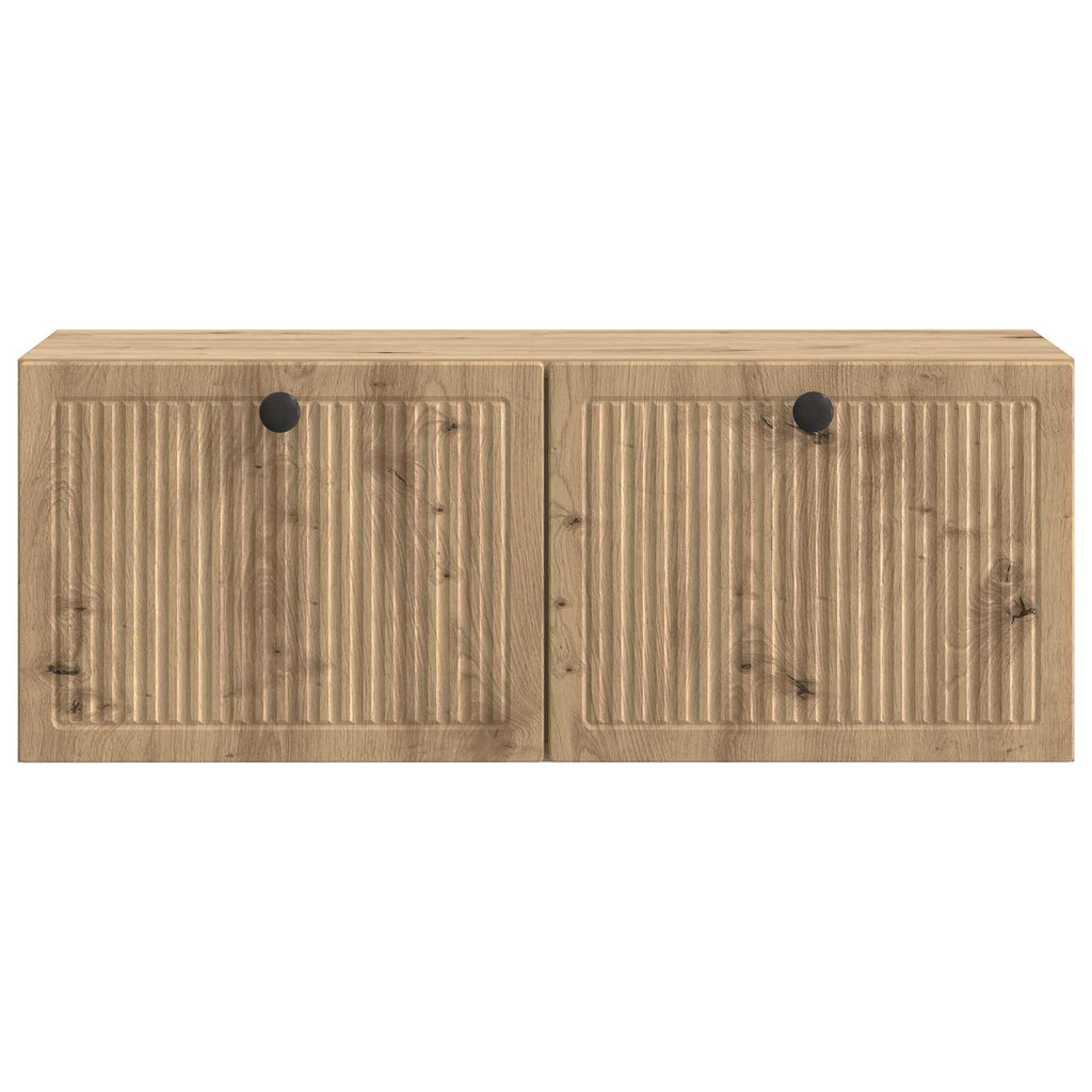 vidaXL Szafka RTV montowana na ścianie 78,5 x 31 x 30 cm Dąb artisan