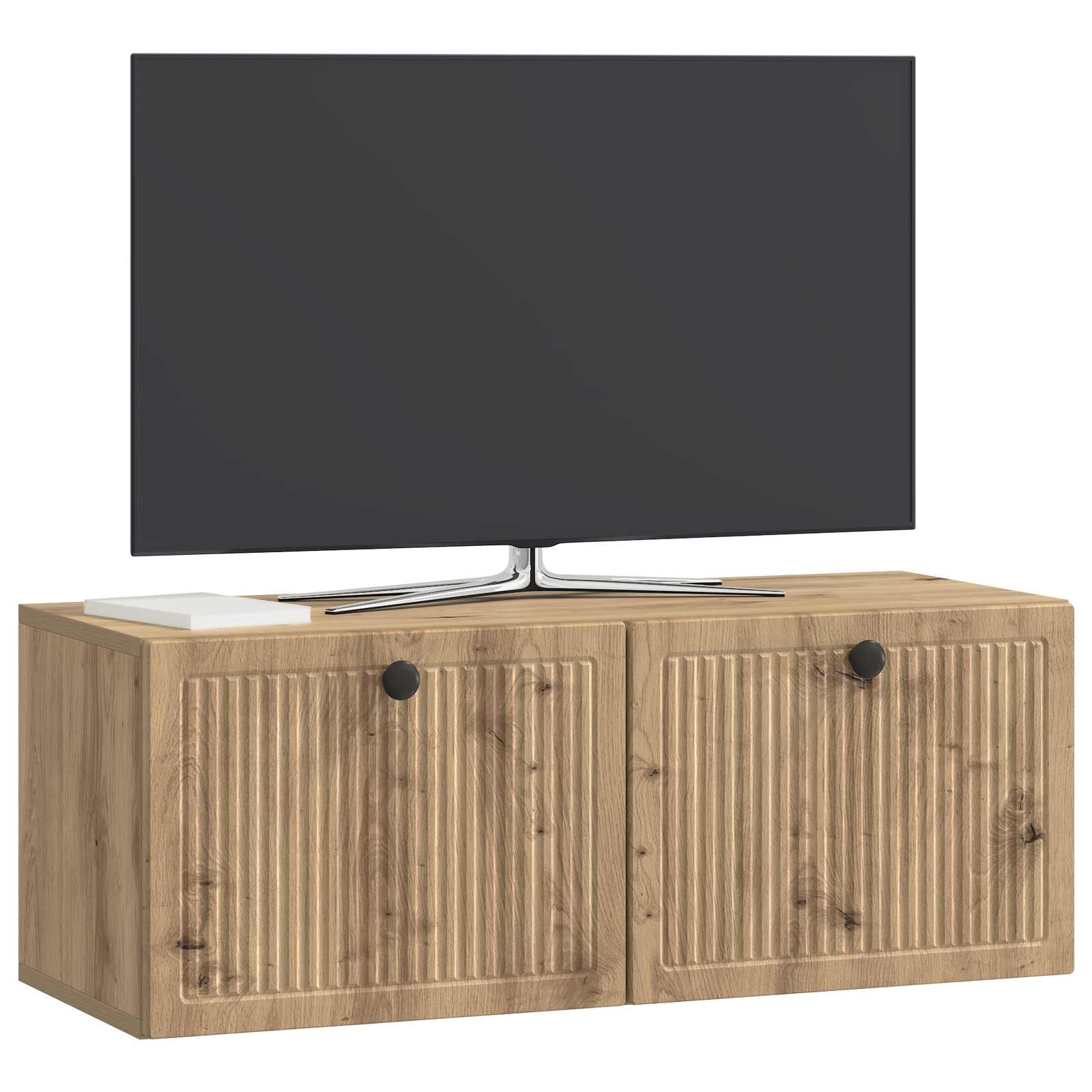 vidaXL Szafka RTV montowana na ścianie 78,5 x 31 x 30 cm Dąb artisan