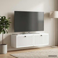 vidaXL Szafka RTV montowana na ścianie Biały 98 x 31 x 30 cm