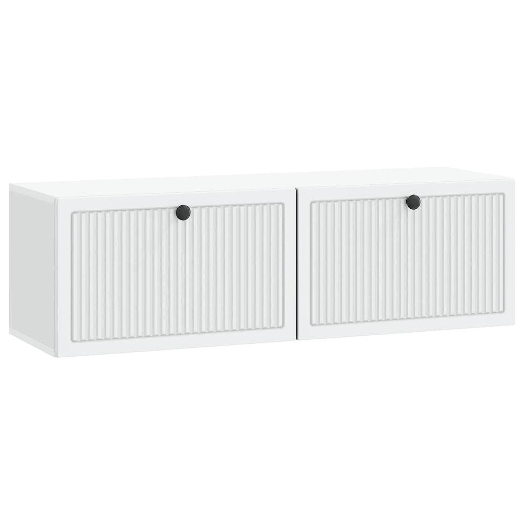 vidaXL Szafka RTV montowana na ścianie Biały 98 x 31 x 30 cm