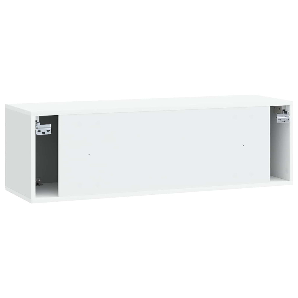 vidaXL Szafka RTV montowana na ścianie Biały 98 x 31 x 30 cm