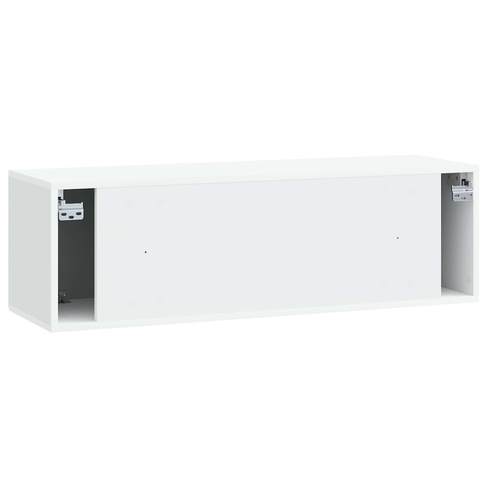 vidaXL Szafka RTV montowana na ścianie Biały 98 x 31 x 30 cm