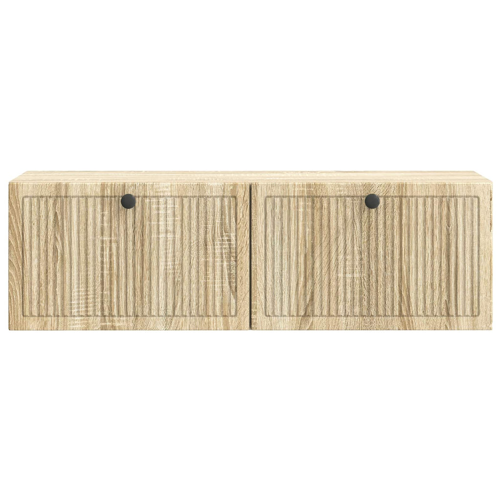vidaXL Szafka RTV montowana na ścianie dąb Sonoma 98 x 31 x 30 cm