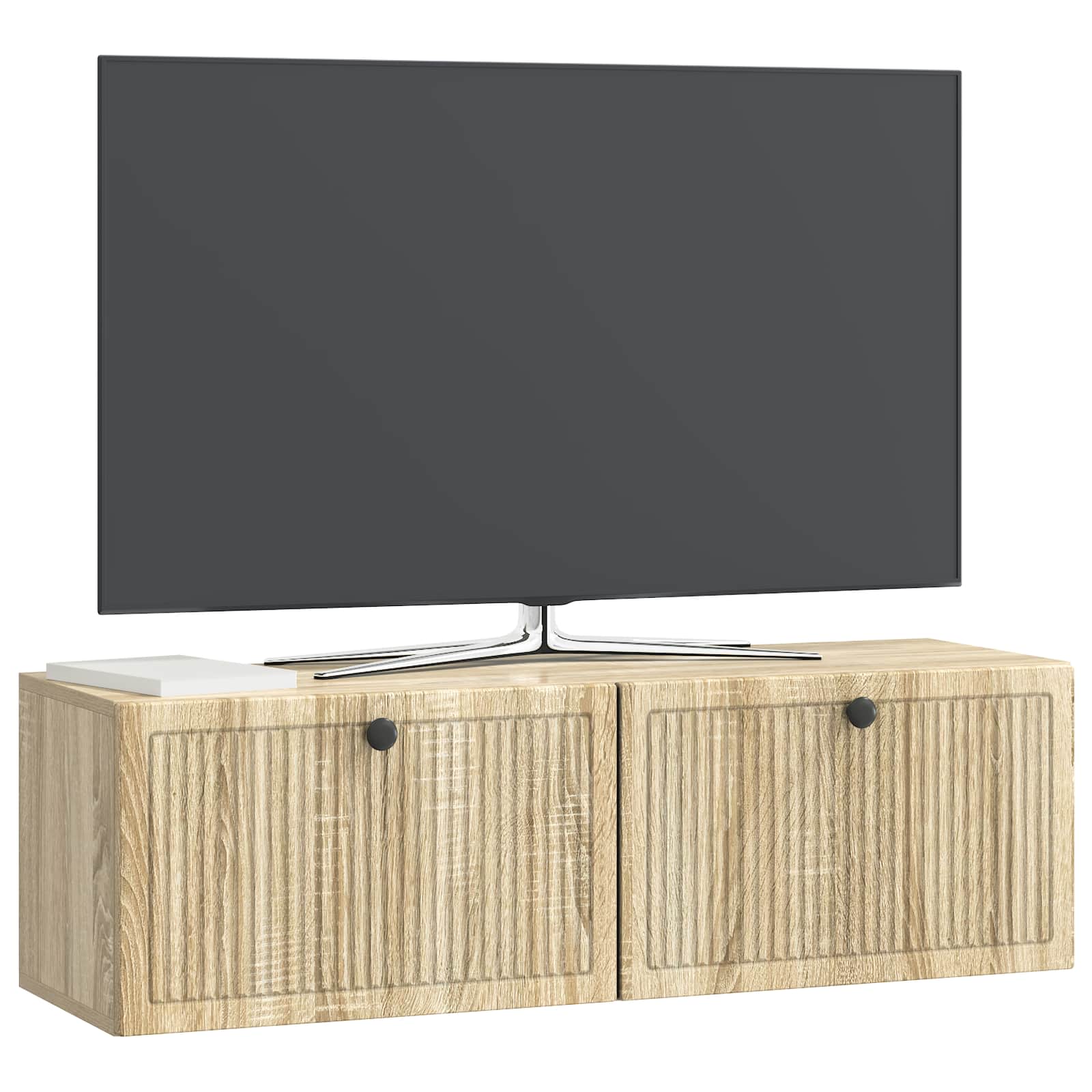 vidaXL Szafka RTV montowana na ścianie dąb Sonoma 98 x 31 x 30 cm