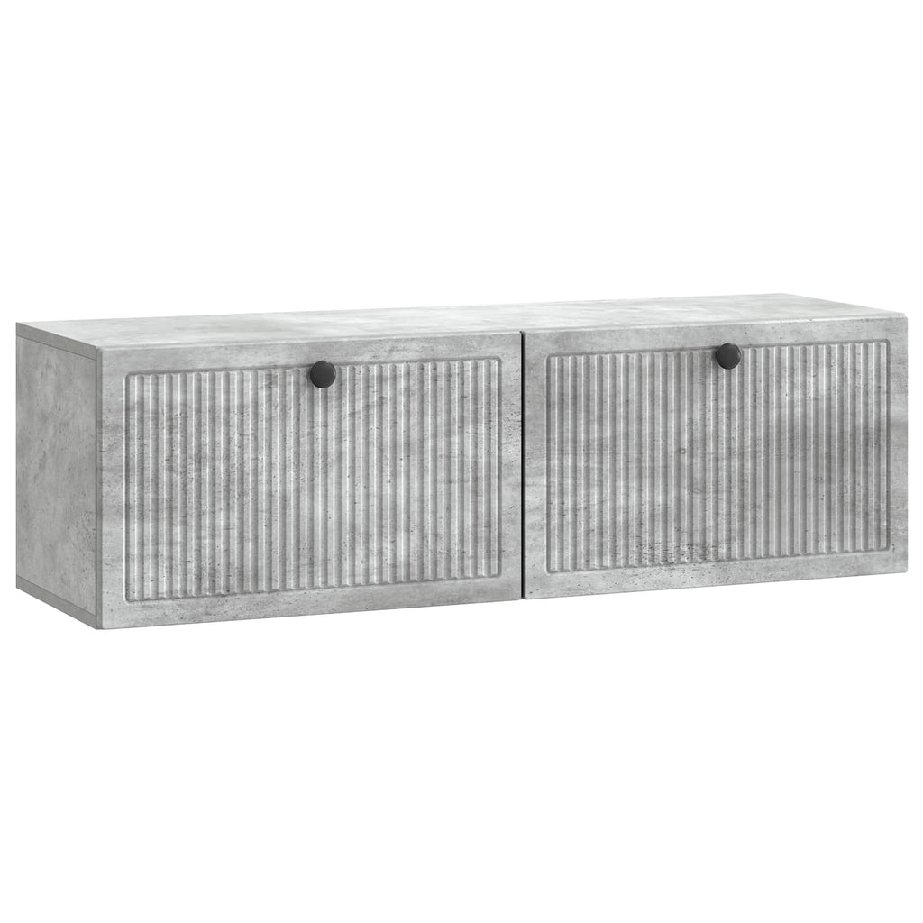 vidaXL Szafka RTV montowana na ścianie Betonowy szary 98 x 31 x 30 cm