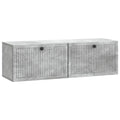 vidaXL Szafka RTV montowana na ścianie Betonowy szary 98 x 31 x 30 cm
