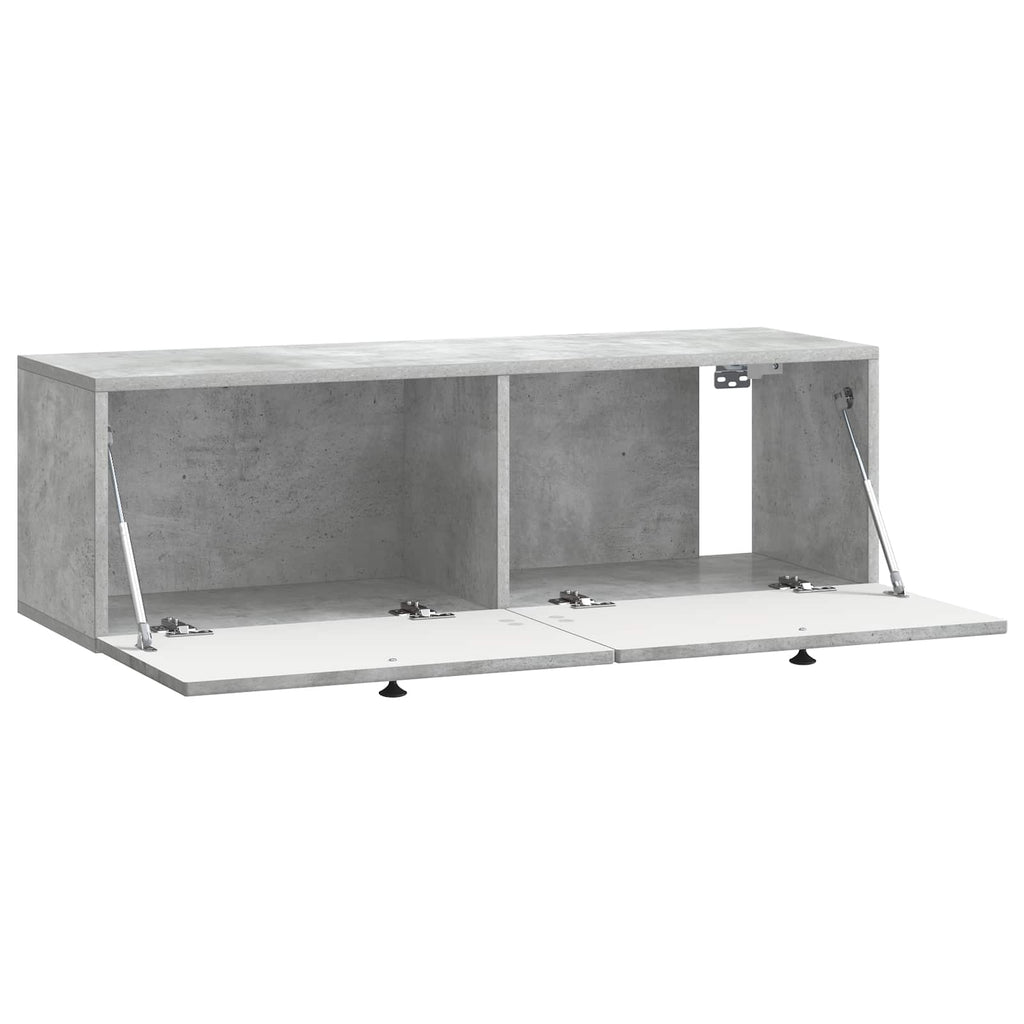 vidaXL Szafka RTV montowana na ścianie Betonowy szary 98 x 31 x 30 cm