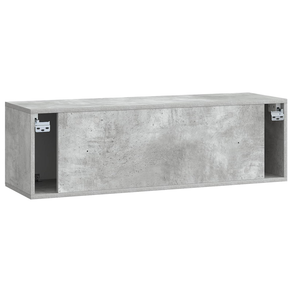 vidaXL Szafka RTV montowana na ścianie Betonowy szary 98 x 31 x 30 cm