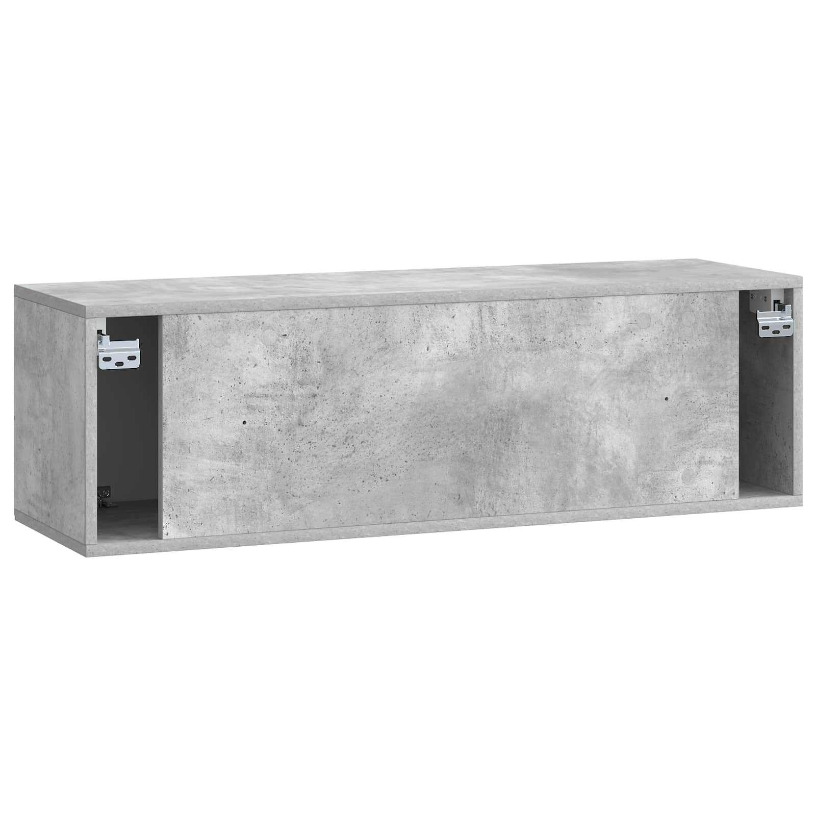 vidaXL Szafka RTV montowana na ścianie Betonowy szary 98 x 31 x 30 cm