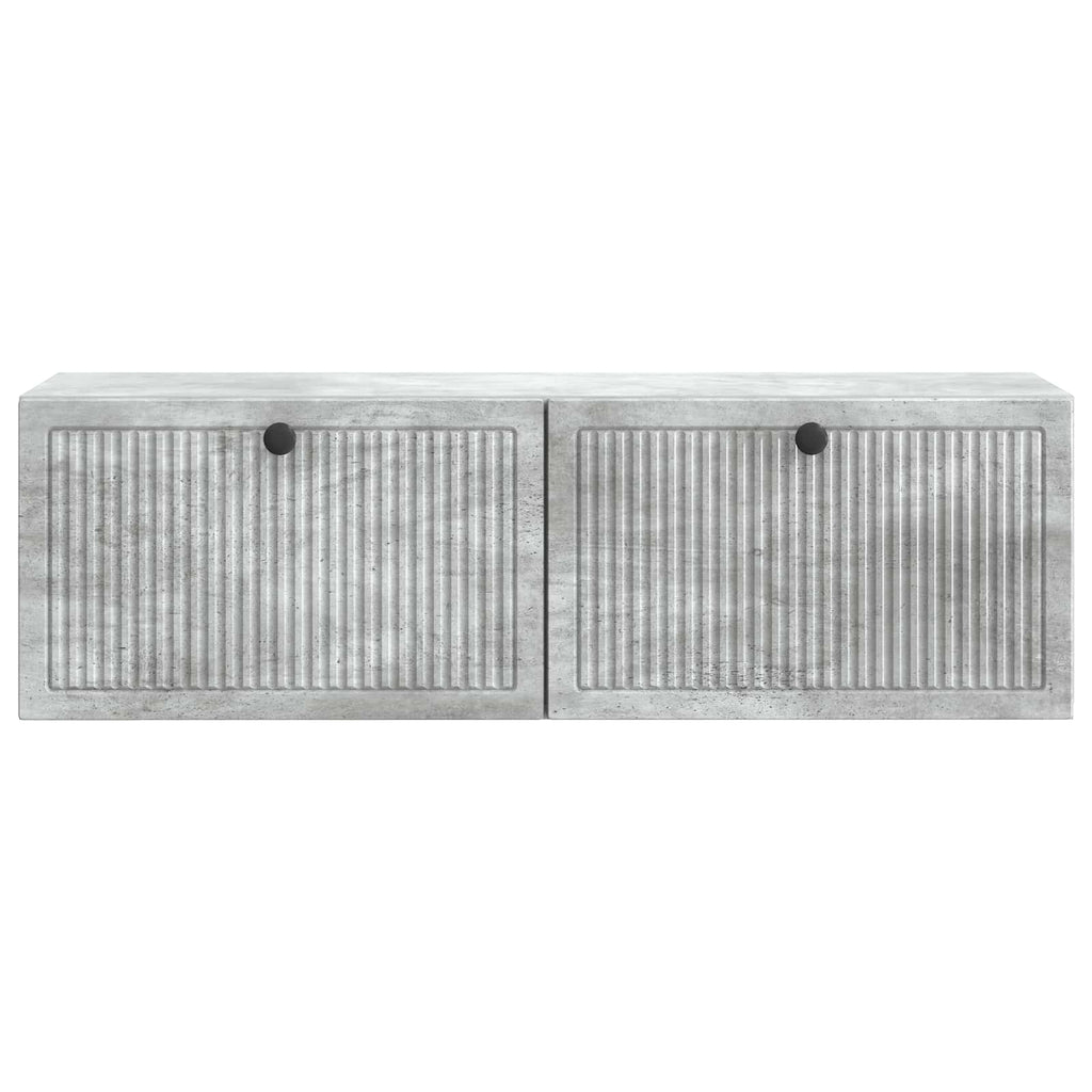vidaXL Szafka RTV montowana na ścianie Betonowy szary 98 x 31 x 30 cm