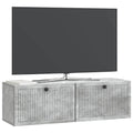vidaXL Szafka RTV montowana na ścianie Betonowy szary 98 x 31 x 30 cm