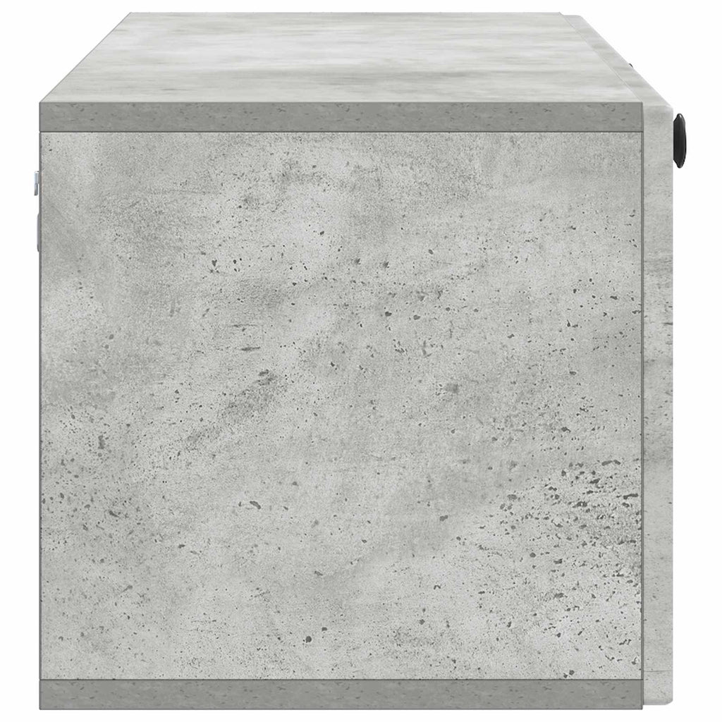 vidaXL Szafka RTV montowana na ścianie Betonowy szary 98 x 31 x 30 cm