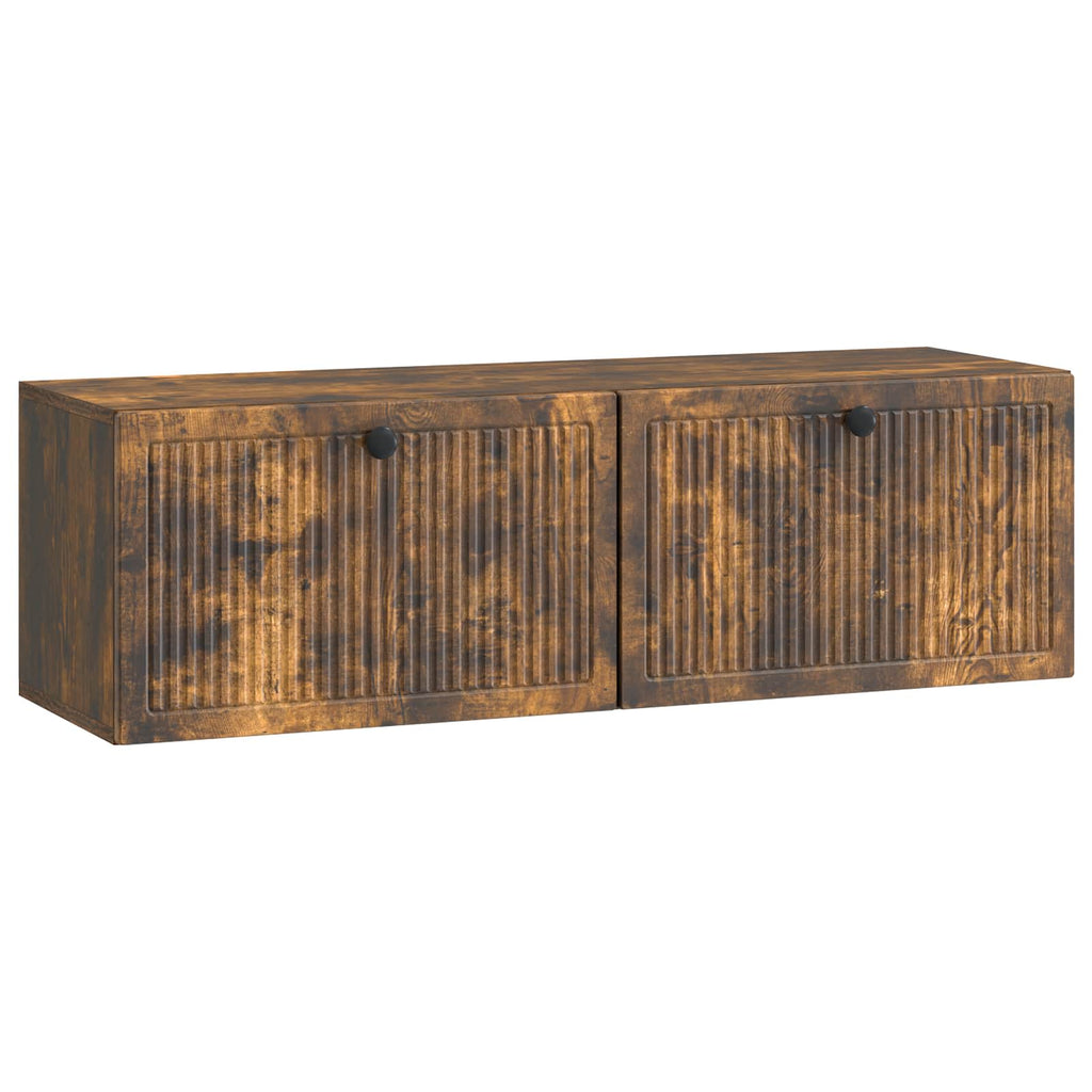 vidaXL Szafka RTV montowana na ścianie Dąb wędzony 98 x 31 x 30 cm