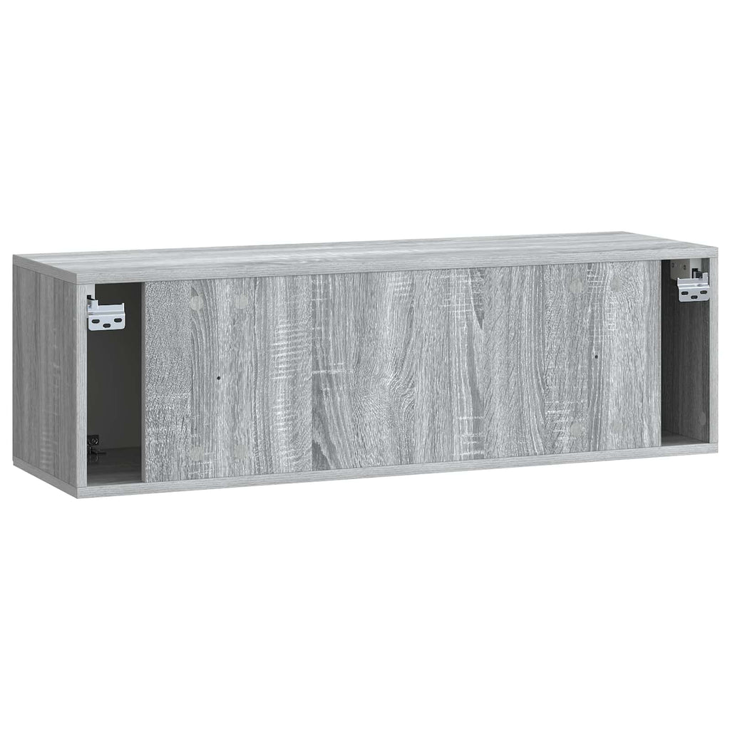 vidaXL Szafka RTV montowana na ścianie Szary Sonoma 98 x 31 x 30 cm