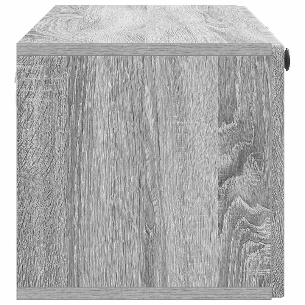 vidaXL Szafka RTV montowana na ścianie Szary Sonoma 98 x 31 x 30 cm