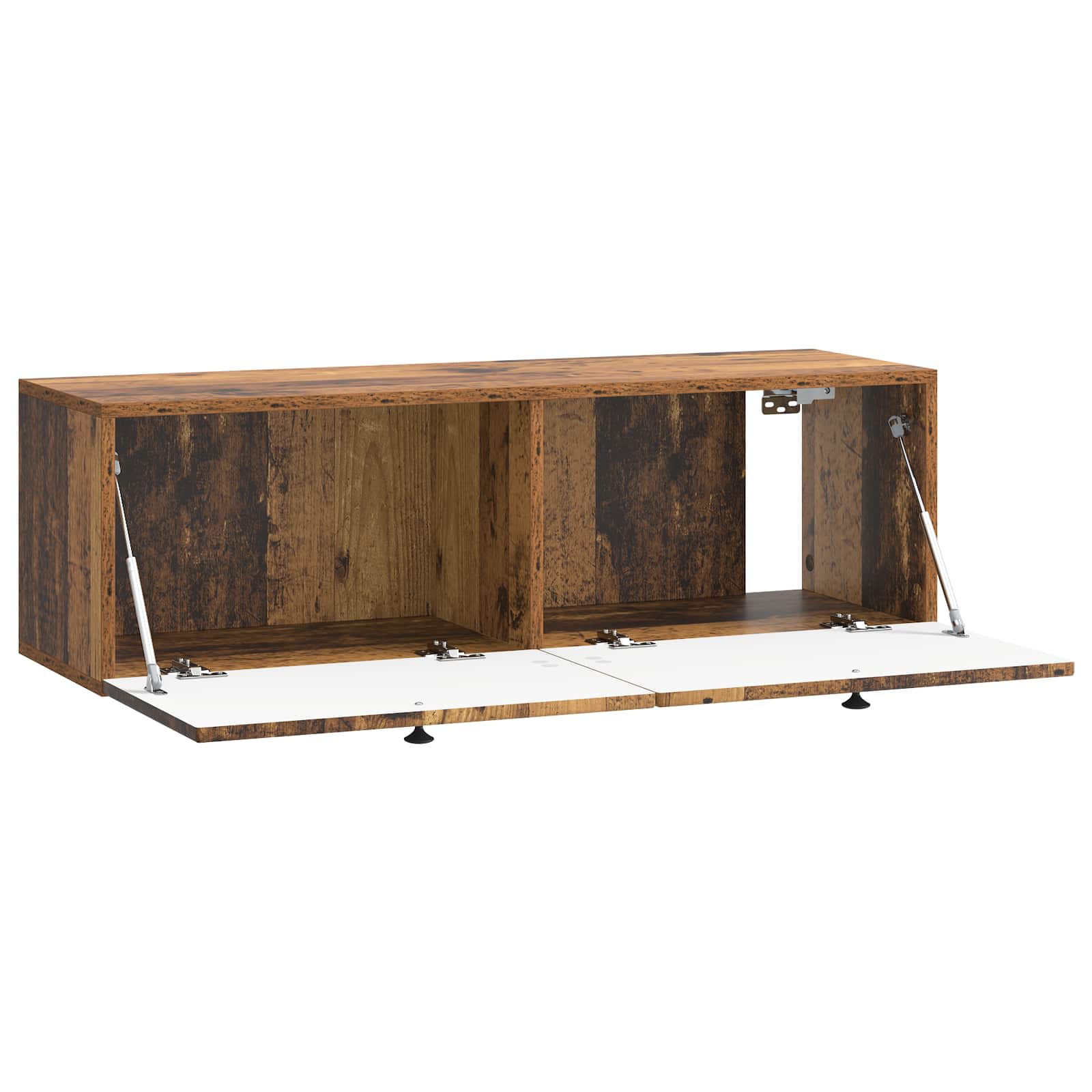 vidaXL Szafka RTV montowana na ścianie Stare drewno 98 x 31 x 30 cm