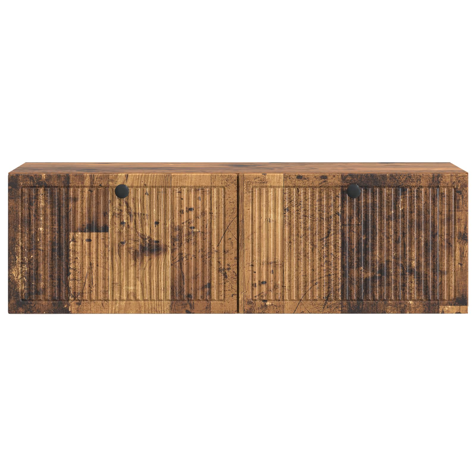 vidaXL Szafka RTV montowana na ścianie Stare drewno 98 x 31 x 30 cm