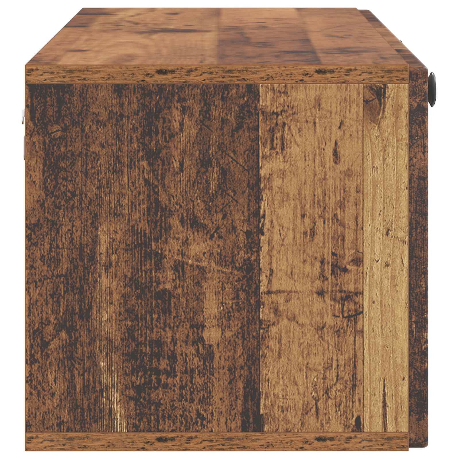 vidaXL Szafka RTV montowana na ścianie Stare drewno 98 x 31 x 30 cm