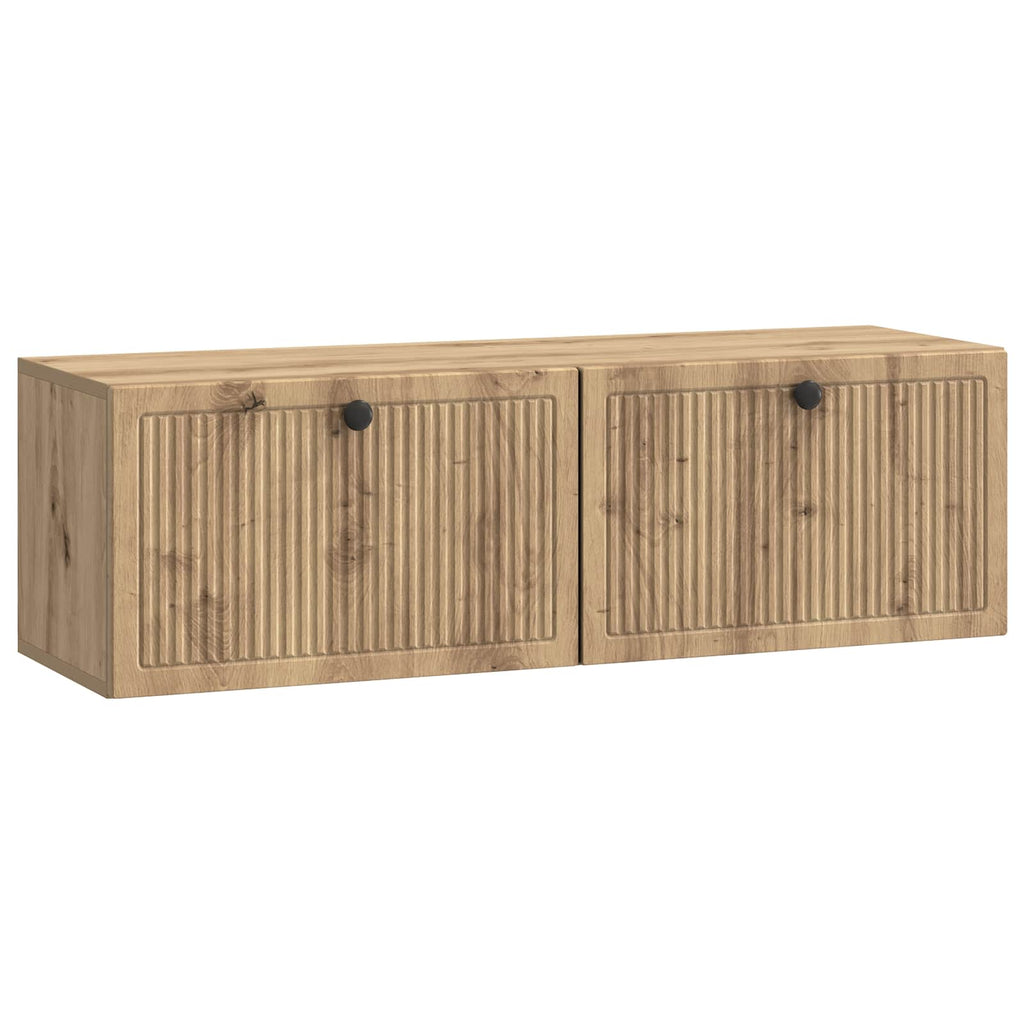 vidaXL Szafka RTV montowana na ścianie Dąb artisan 98 x 31 x 30 cm