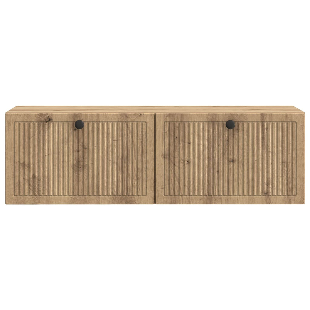 vidaXL Szafka RTV montowana na ścianie Dąb artisan 98 x 31 x 30 cm