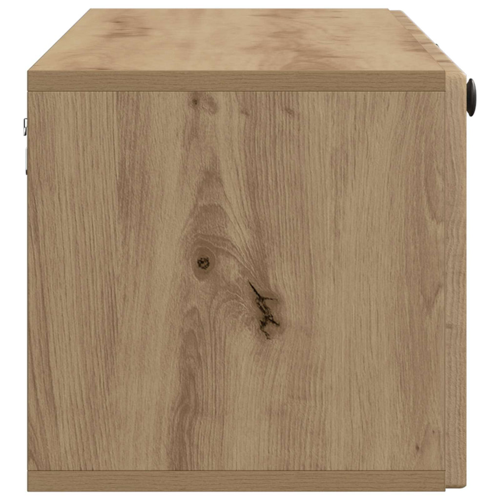 vidaXL Szafka RTV montowana na ścianie Dąb artisan 98 x 31 x 30 cm