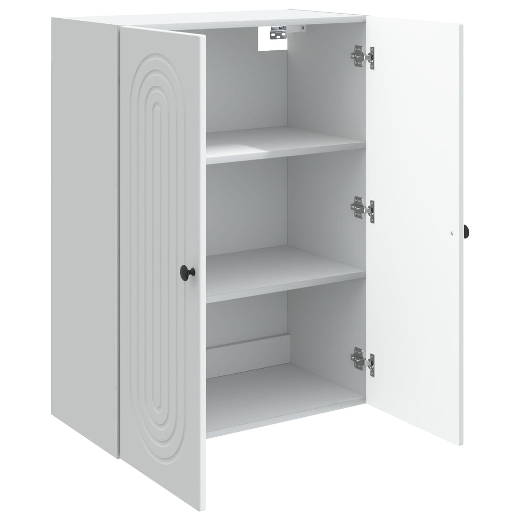 vidaXL Szafka ścienna Biały 66 x 34,5 x 90 cm Drewno inżynieryjne