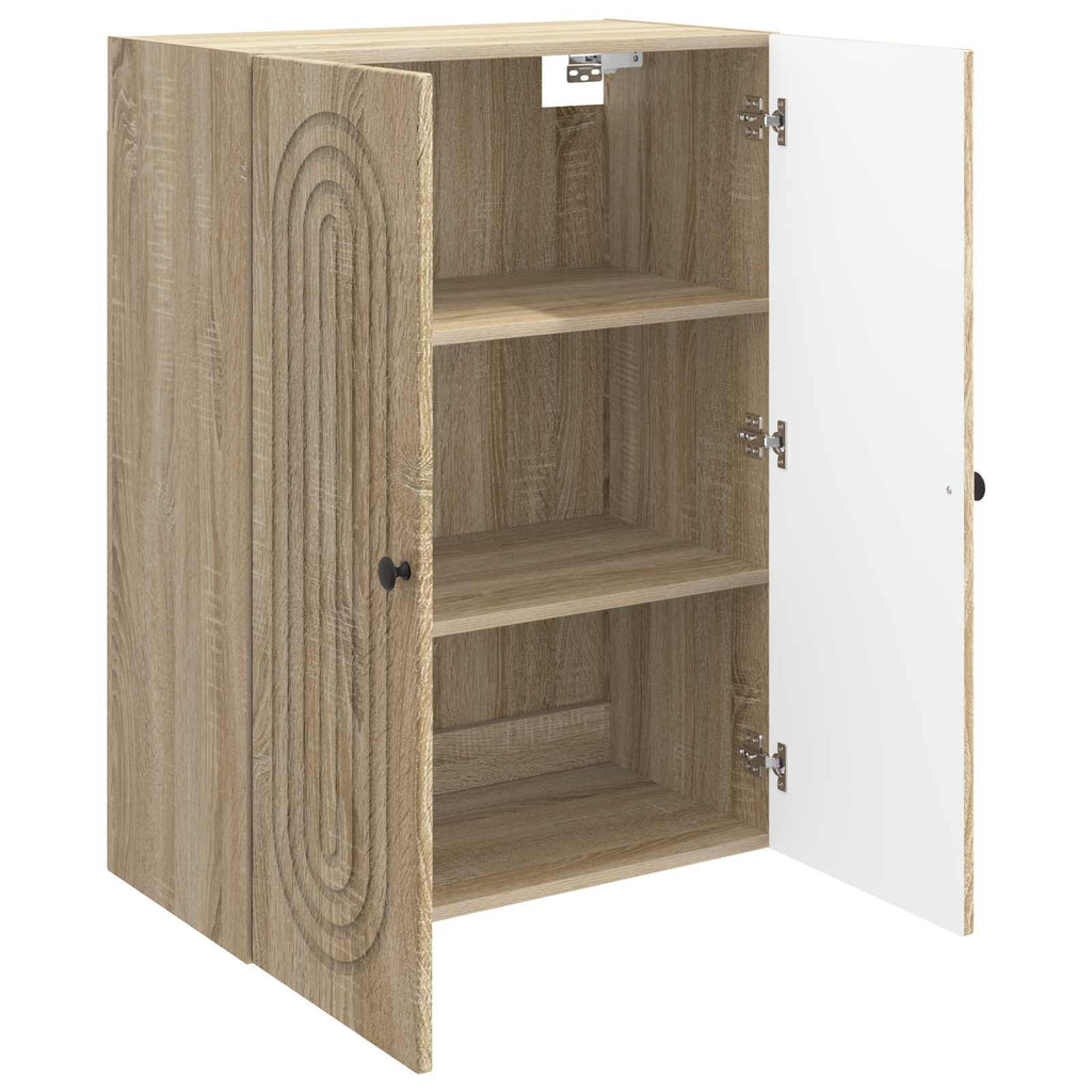 vidaXL Szafka ścienna dąb Sonoma 66 x 34,5 x 90 cm Drewno inżynieryjne