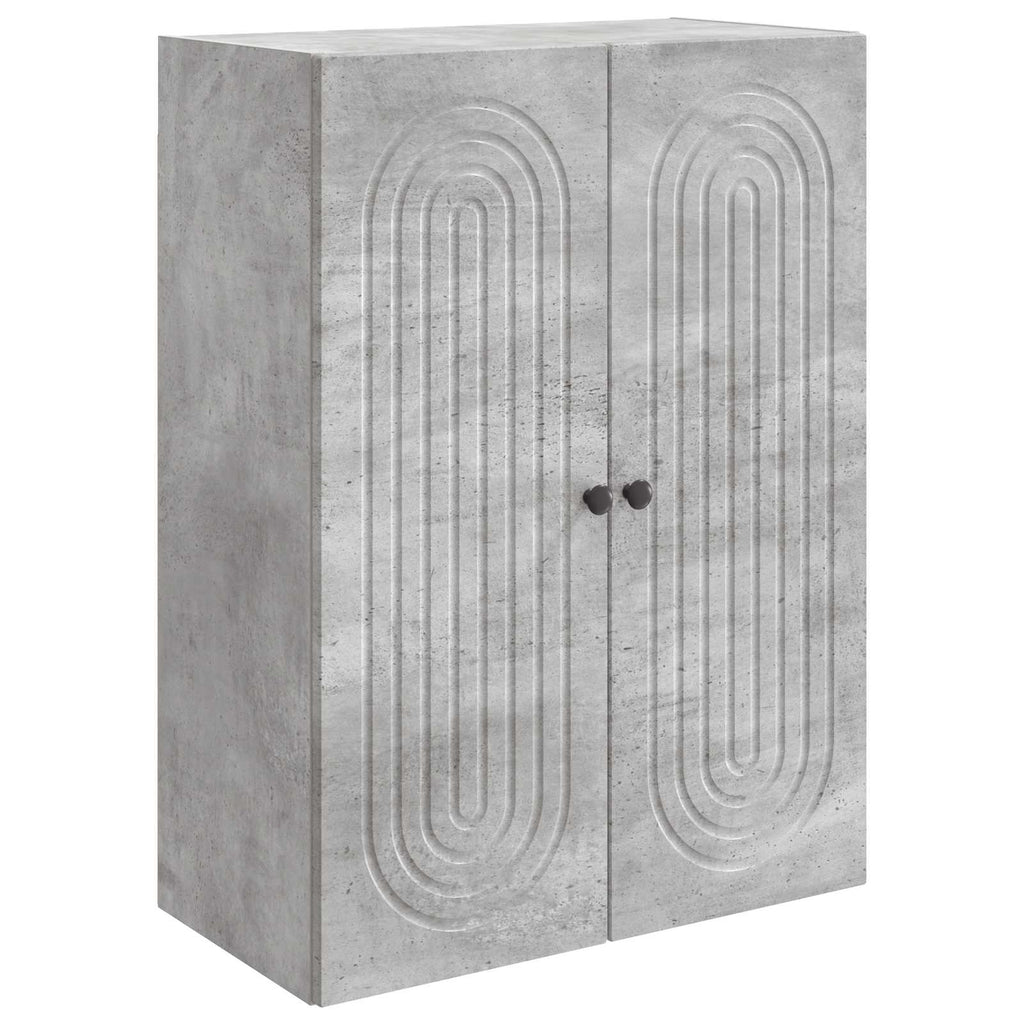 vidaXL Szafka ścienna Betonowy szary 66 x 34,5 x 90 cm