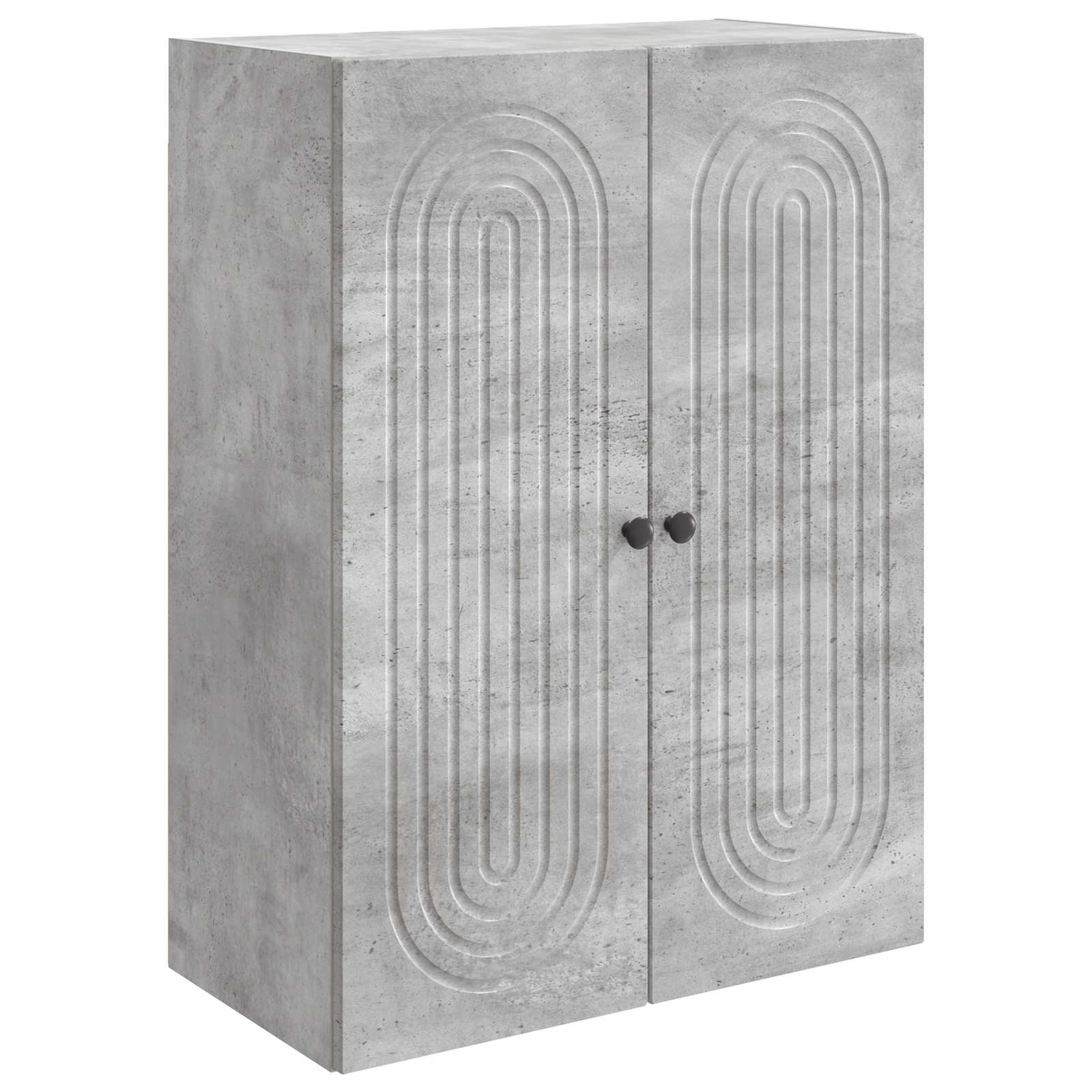 vidaXL Szafka ścienna Betonowy szary 66 x 34,5 x 90 cm